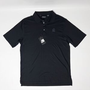 NWT Bobby Jones 1930 Short Sleeve Polo Shirt Black 100% Pima Cotton Men Size L